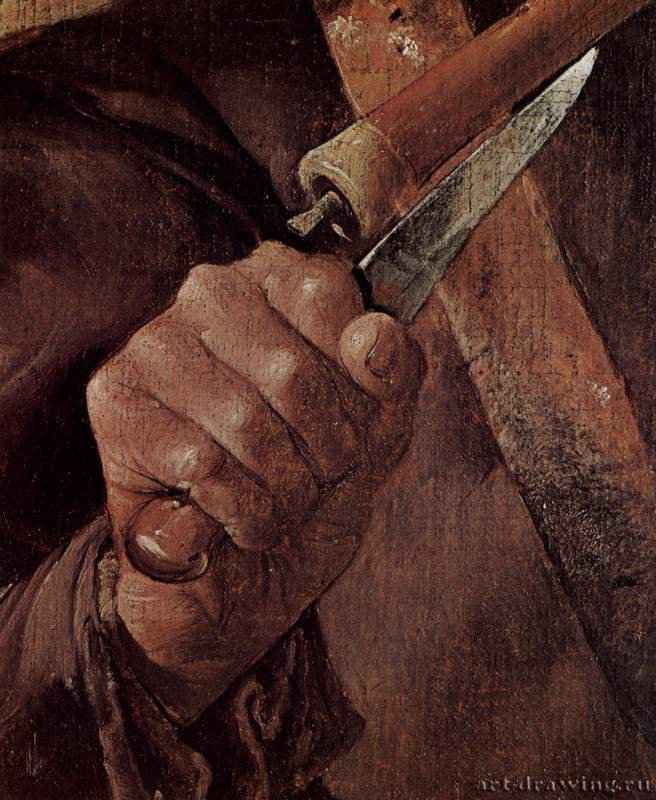 Драка музыкантов. Фрагмент. 1625-1630 - Холст, маслоБароккоФранцияЛос-Анджелес. Музей Дж. Пола Гетти
